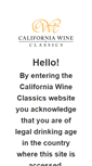 Mobile Screenshot of californiawineclassics.com